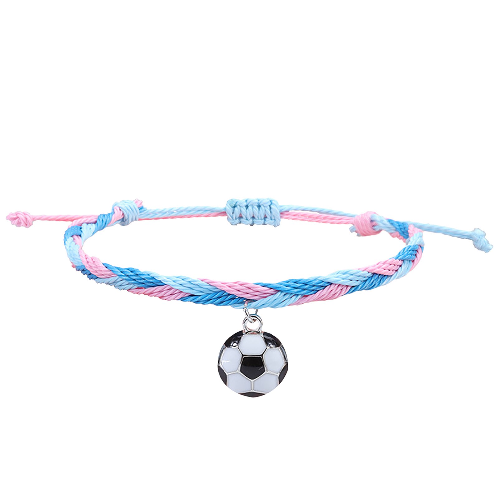 thumbnail image 2 of Pulseras de Fútbol Charm Favors Fútbol Negro Rojo Blanco Marrón Pulseras de Fútbol Cuentas Ajustable Inspirational for Teens Adults Sport Birthday Football Favors For, 2 of 2